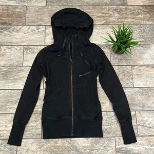 Lululemon black zip up with hood